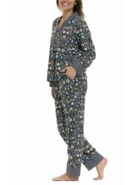 New Vera Bradley Enchanted Woodland Pajama Set Size L Large Birds Squirrels